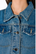 Укороченная джинсовая куртка 120PSKL3252 светло-синий