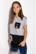 Футболка женская 317F055 светло-серый