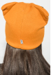 Шапка женская с брошью «Бантик» 65PF1526 темно-оранжевый