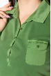 Поло женское 516F439 зеленая варенка