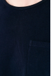 Футболка мужская однотонная, с карманом на груди 516F039 темно-синий