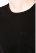 Футболка мужская однотонная, с карманом на груди 516F039 черный