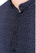 Рубашка мужская с геометрическим принтом 511F005 темно-синий