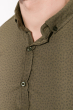 Рубашка мужская с геометрическим принтом 511F005 хаки