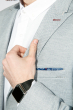 Пиджак мужской светлые оттенки 409F002 серо-голубой