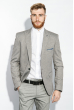 Пиджак мужской светлые оттенки 409F002 серый