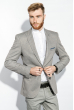 Пиджак мужской светлые оттенки 409F002 серый