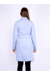 Пальто женское голубое 130P007 голубой