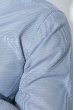 Рубашка мужская воротник и планка в клетку 50PD3144 серо-голубой