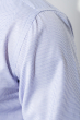 Рубашка мужская воротник и планка в клетку 50PD3144 бело-сиреневый
