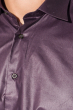 Рубашка мужская c запонками 50PD0020 черно-сиреневый