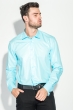 Рубашка мужская c запонками 50PD0020 морская волна