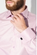 Рубашка мужская c запонками 50PD0020 темно-розовый