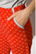 Пижама женская 107P010 серо-красный