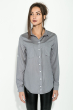 Рубашка женская, однотонная, классического покроя  64PD341-1 серый