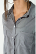 Рубашка женская, однотонная, классического покроя  64PD341-1 серый