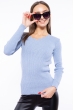 Кофта женская однотонная 162P045 голубой