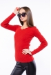 Кофта женская однотонная 162P045 красный