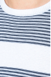 Свитер мужской крупная горизонтальная полоса 498F008 бело-черный