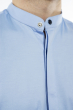 Рубашка мужская с воротником стойка 204P3183 голубой