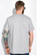 Стильная футболка с надписью 148P114-3 светло-серый меланж