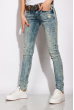 Стильные женские джинсы 120POS0302-1 синяя варенка