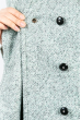 Пальто женское демисезонное 37P006 серо-мятный