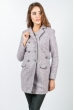 Пальто женское демисезонное 37P006 серо-розовый