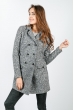 Пальто женское демисезонное 37P006 серый