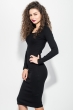 Платье женское приталенный силуэт 359F005-2 черный