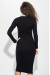 Платье женское приталенный силуэт 359F005-2 черный