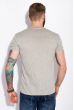 Стильная футболка с принтом 134P002-1 светло-серый меланж
