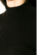 Костюм женский (гольф, юбка) однотонный 95P4087 черный