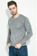 Пуловер мужской, однотонный 136V002 светло-серый