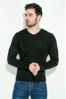 Пуловер мужской, однотонный 136V002 черный