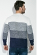 Джемпер мужской вязаный 138V001 бело-синий
