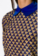 Блуза женская 118P129-1 бежево-синий