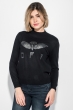 Свитшот женский приталенный 222V001-1 черный