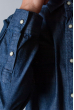 Рубашка синяя джинсовая 641K007-1 синий