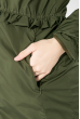 Куртка женская, удлиненная, с рюшами  69PD1076 хаки