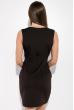 Платье женское с вставками из кожзама 83P128 черный