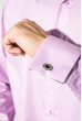 Рубашка мужская с контрастными запонками 50PD0060 ярко-фиолетовый