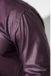 Рубашка мужская с контрастными запонками 50PD0060 черно-сиреневый