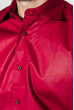 Рубашка мужская с контрастными запонками 50PD0060 бордовый