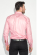 Рубашка мужская с контрастными запонками 50PD0060 темно-розовый