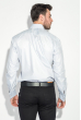 Рубашка мужская с контрастными запонками 50PD0060 светло-серый