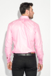 Рубашка мужская с контрастными запонками 50PD0060 ярко-розовый
