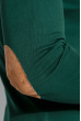 Пуловер мужской с локотками 415F010 зеленый