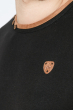 Пуловер мужской с локотками 415F010 черный