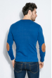 Пуловер мужской с локотками 415F010 синий